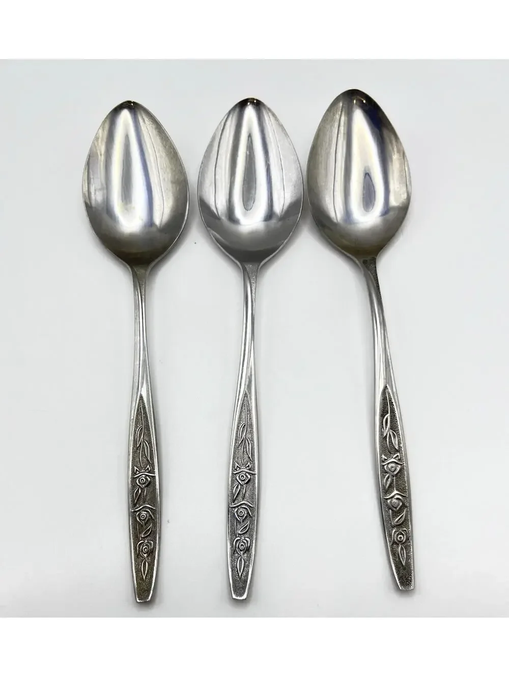 Ekco Rose Cotillion Stainless Flatware Tablespoons 3 pcs  Eterna Korea